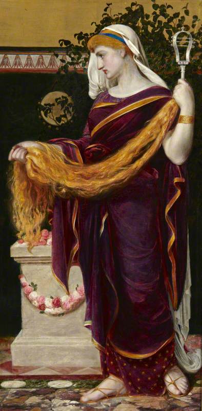 Berenice, Queen of Egypt, 1867, Frederick Sandys