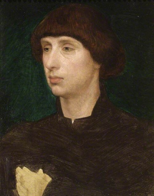 Portrait of a young man, 1850, Frederick Sandys