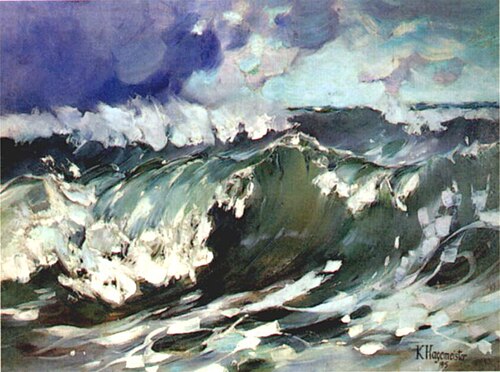 Wellen im Sturm, 1915, Karl Hagemeister