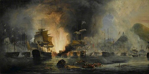 The Battle of Navarino, 20 October 1827, 1828, George Philip Reinagle