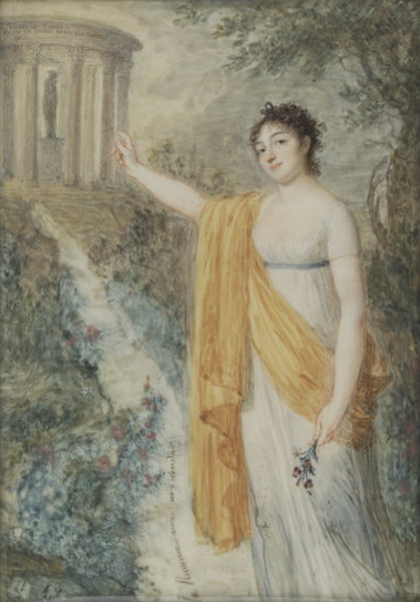 Portrait de Mademoiselle Fanny Charrin, 1807, Jean-Baptiste Jacques Augustin