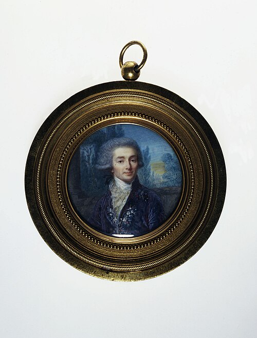 Portrait de Claris de Florian, 1791, Jean-Baptiste Jacques Augustin