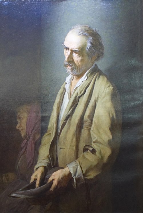 Autoritratto in veste di mendicante., 1894, Michel Angelo Pittatore