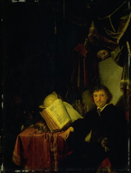 Portrait of a Man in an Interior, 1644, Karel Slabbaert
