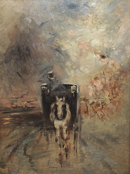 Spleen et idéal ou le fiacre aux amours, 1877, Félix Buhot