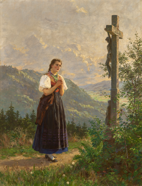 Madeleine sous la croix, 1905, Wilhelm Hasemann