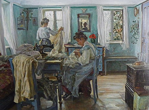 Sewers in the room, 1942, Hans Best