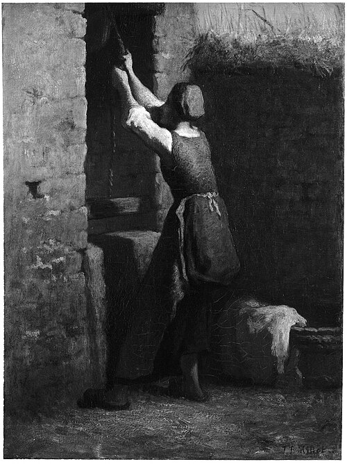 Woman at Well, 1850, Jean-François Millet