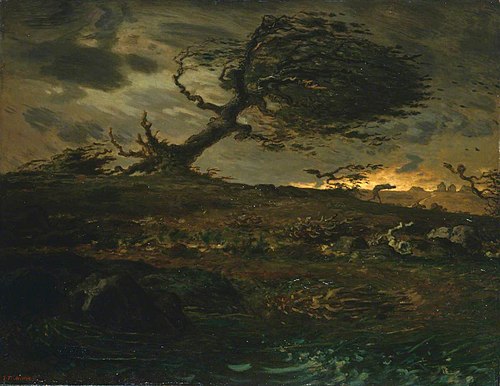 Gust of Wind, 1872, Jean-François Millet