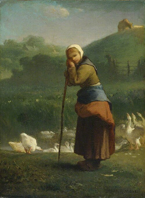 The Goose Girl at Gruchy, 1855, Jean-François Millet