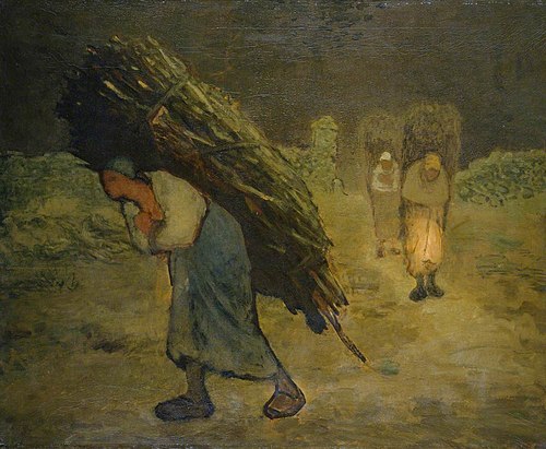 Winter, The Faggot Gatherers, 1872, Jean-François Millet