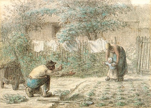 First Steps, 1887, Jean-François Millet