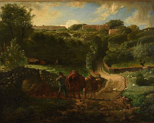 Hameau Cousin à Gréville, 1862, Jean-François Millet