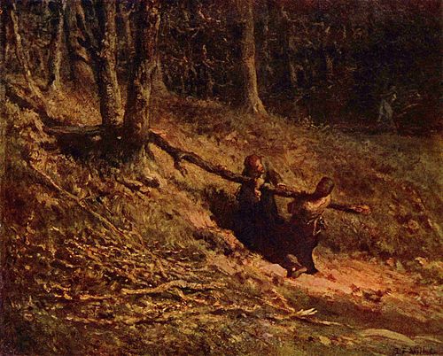 Les ramasseurs de bois, 1850, Jean-François Millet