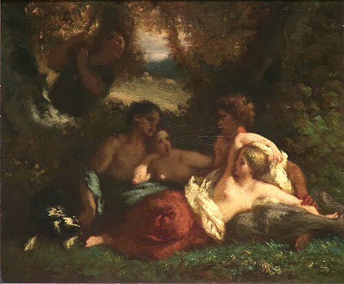 Nymphes au fond du bois, 1846, Jean-François Millet