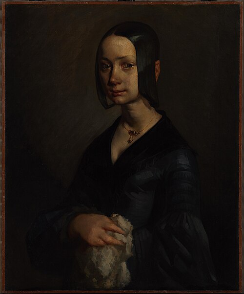 Portrait of Pauline-Virginie Ono, 1841, Jean-François Millet