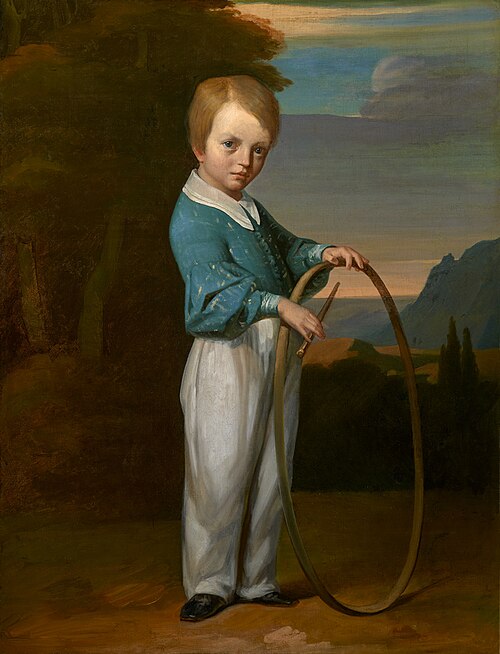Enfant au cerceau (Jules Vallemont), 1841, Jean-François Millet