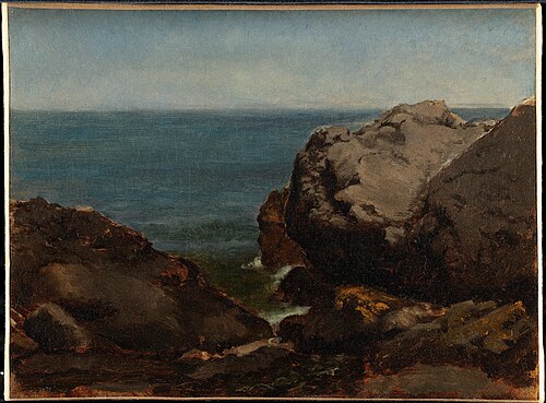 グレヴィルの断崖, 1870, Jean-François Millet