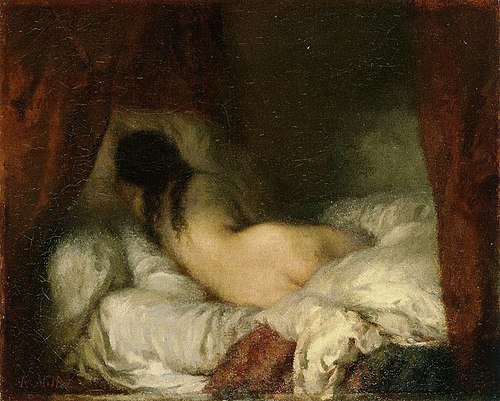 Femme nue couchée, 1844, Jean-François Millet