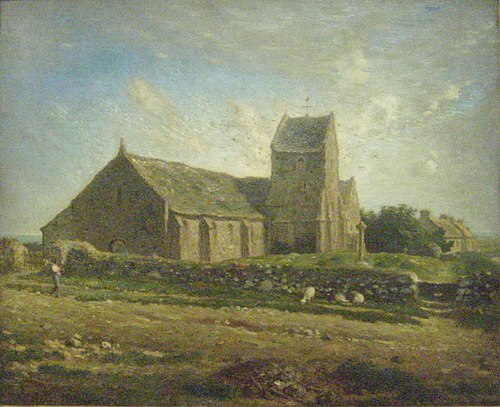 The Church of Gréville, 1871, Jean-François Millet