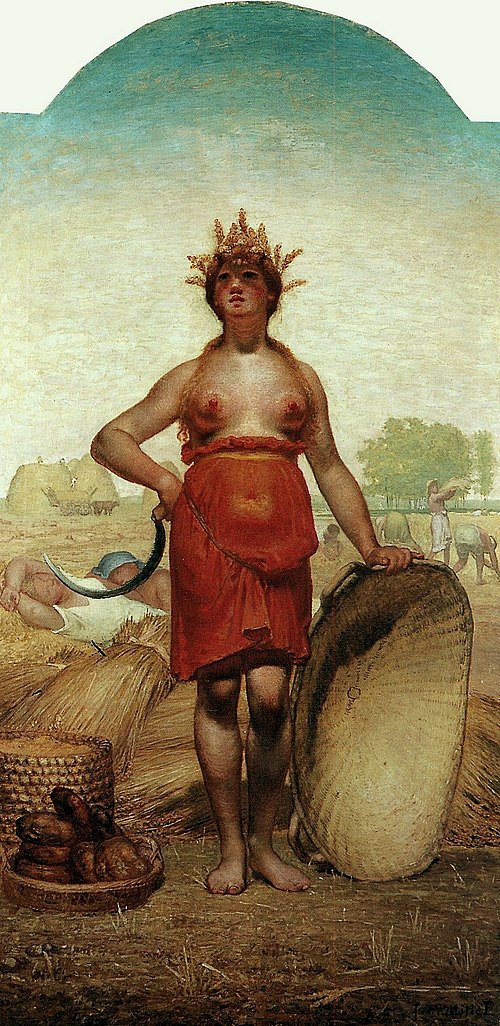 Summer, Ceres, 1864, Jean-François Millet
