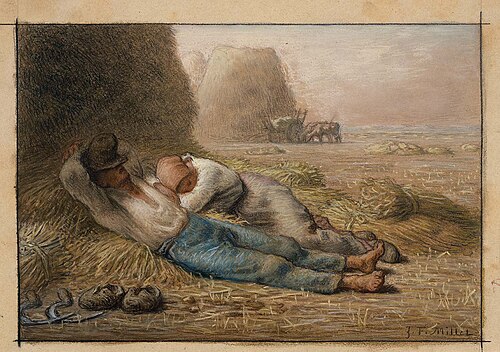 Noonday Rest, 1866, Jean-François Millet