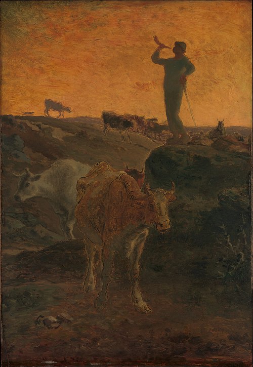 Calling the Cows Home, 1872, Jean-François Millet