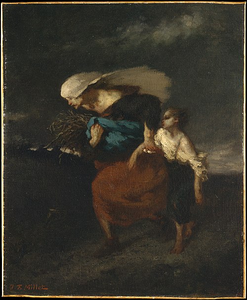 Retreat from the Storm, 1846, Jean-François Millet