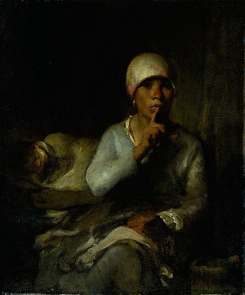 Woman and Child (Silence), 1855, Jean-François Millet