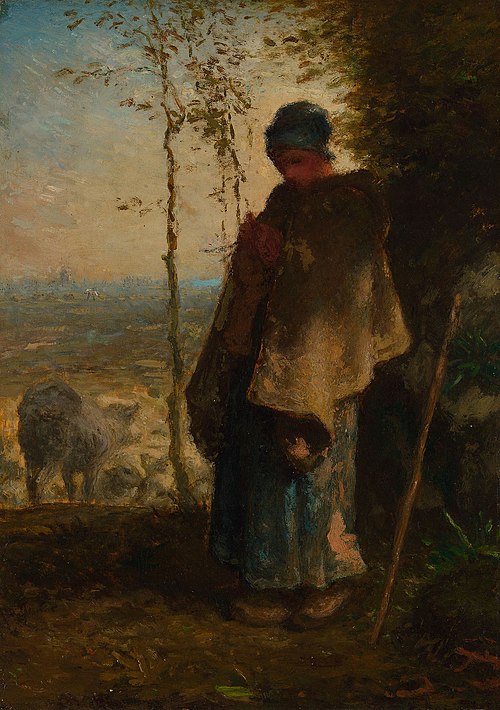 The Little Shepherdess, 1870, Jean-François Millet
