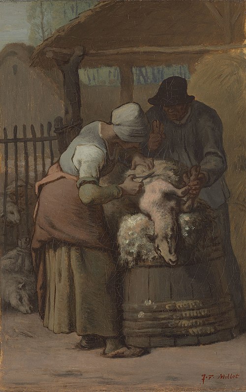 The Sheepshearers, 1857, Jean-François Millet