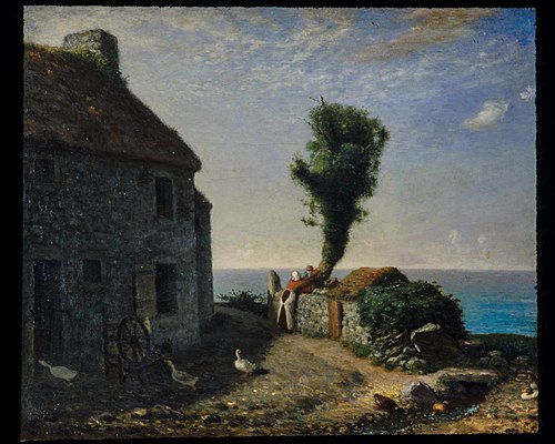 End of the Hamlet of Gruchy, 1856, Jean-François Millet