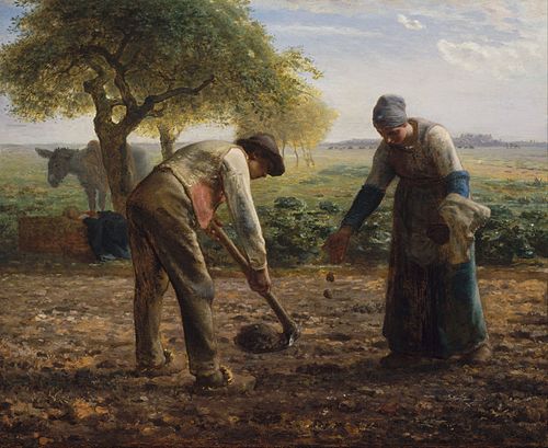 Potato Planters, 1865, Jean-François Millet