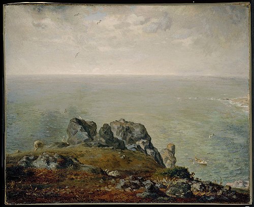 Cliffs at Gruchy, , Jean-François Millet