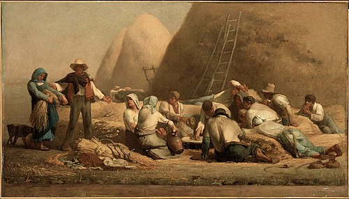 Harvesters Resting (Ruth and Boaz), 1851, Jean-François Millet