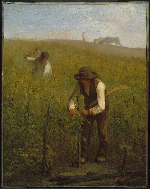 In the Vineyard, 1852, Jean-François Millet