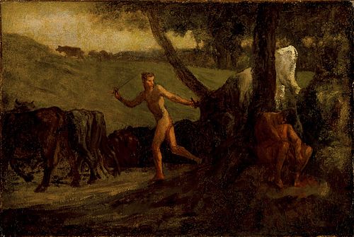 Study for 'Mercury Leading the Cows of Argus to Water', 1846, Jean-François Millet