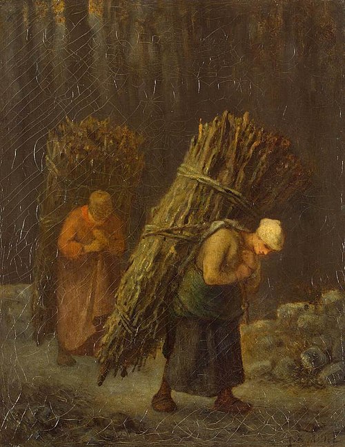 Peasant Women with Brushwood, 1852, Jean-François Millet
