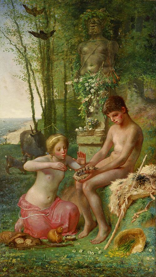 Daphnis et Chloé, 1865, Jean-François Millet