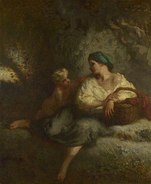 The Whisper, 1846, Jean-François Millet