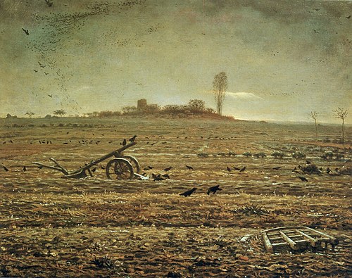 The Plain of Chailly with Harrow and Plough, 1862, Jean-François Millet