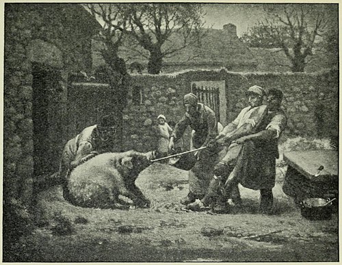 Les tueurs de cochon, 1869, Jean-François Millet