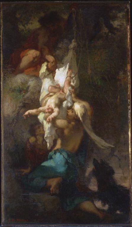Oedipus Taken Down from the Tree, 1847, Jean-François Millet