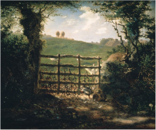 Country Scene with Stile, 1872, Jean-François Millet