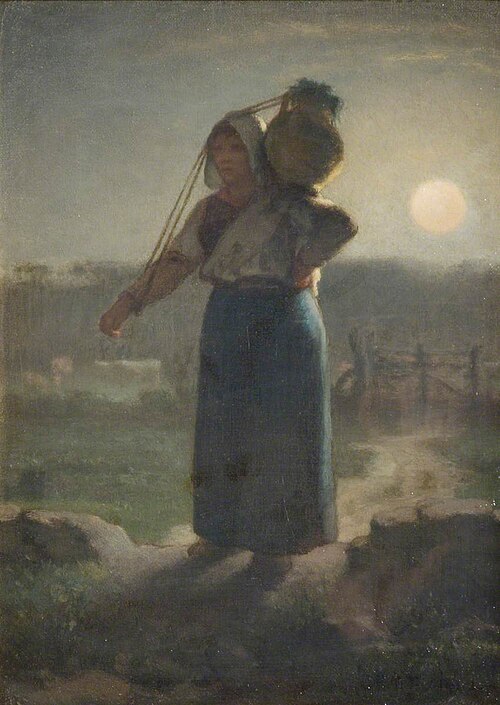 A Milkmaid, 1853, Jean-François Millet