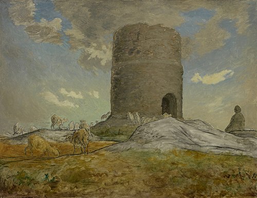 The Tower of Chailly near Barbizon, 1873, Jean-François Millet