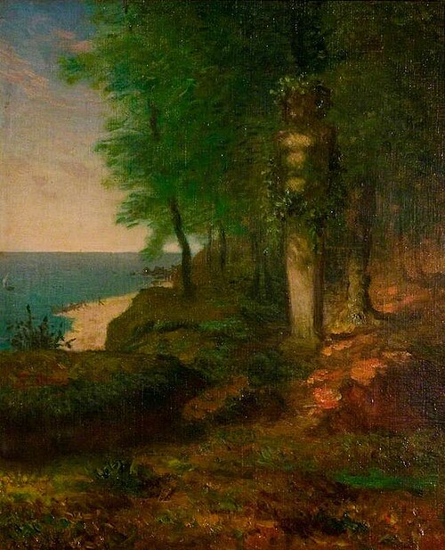 Landscape with a Terminal Figure, 1864, Jean-François Millet
