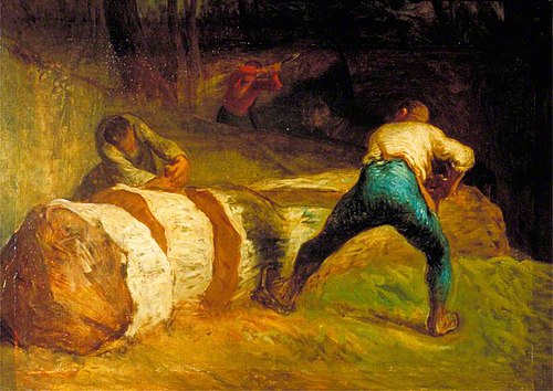 The Wood Sawyers, 1851, Jean-François Millet