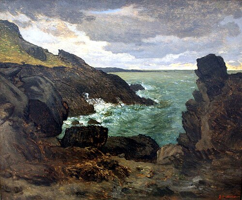 Côte rocheuse à Gréville, 1854, Jean-François Millet