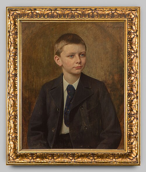 Portrait of Johann Heinrich Wilhelm ('Heinz') Lüps (1885-1899), 1904, Karl Rudolf Sohn